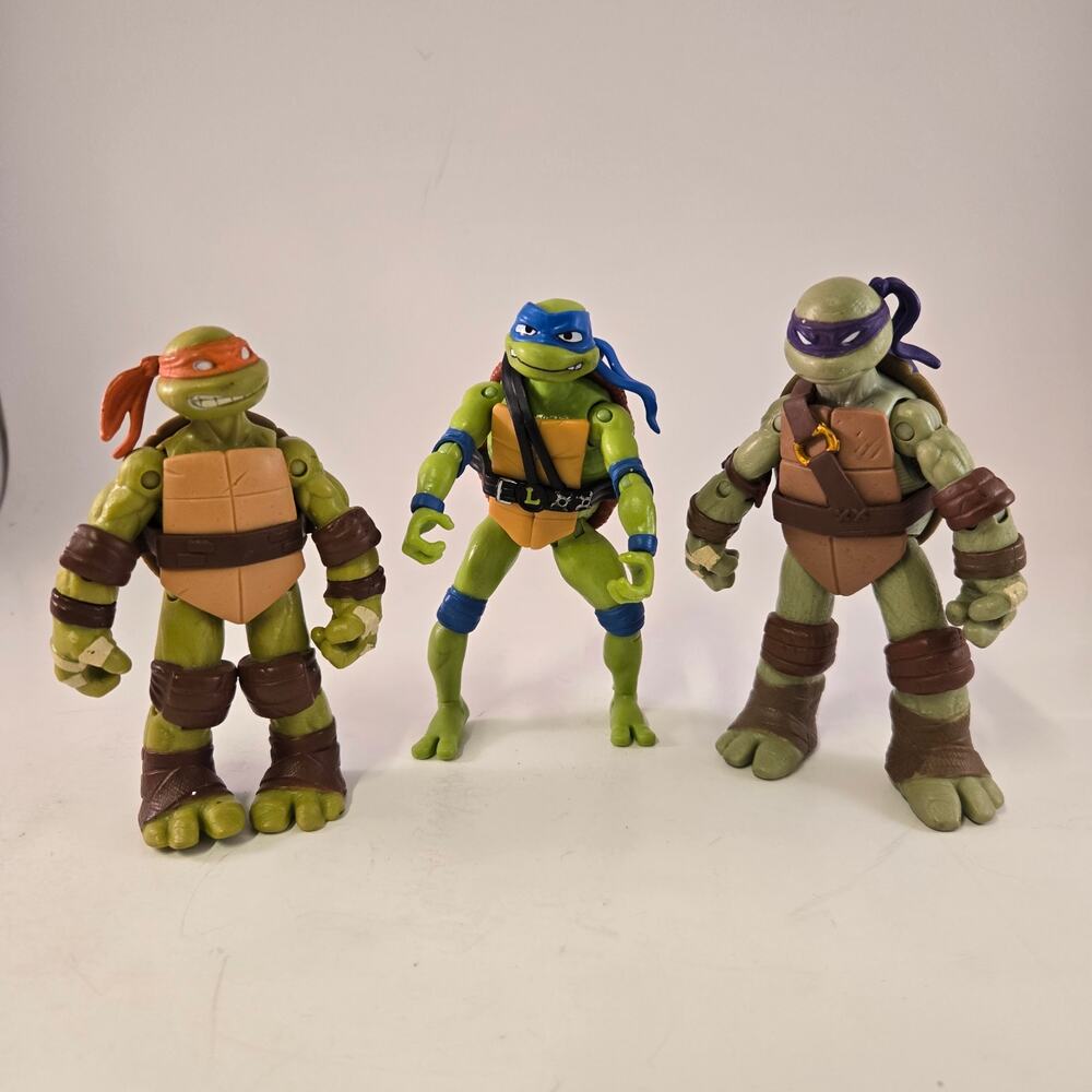 TMNT Teenage Mutant Ninja Turtles Action Figures Toy Lot Of 3